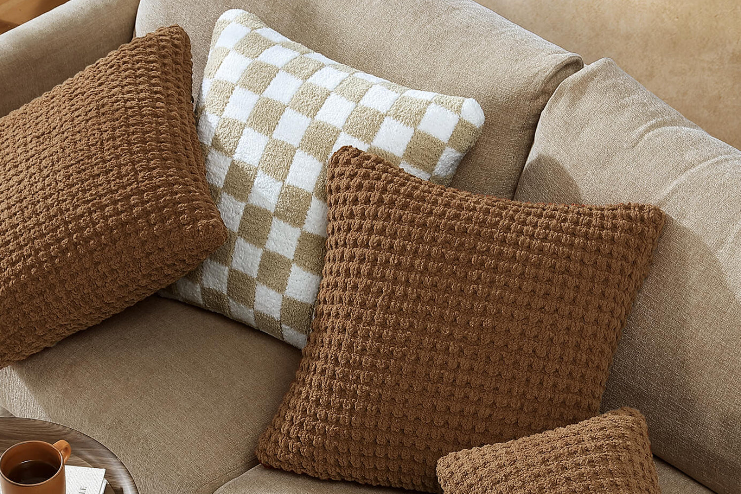 Snug Waffle Mini Pillow