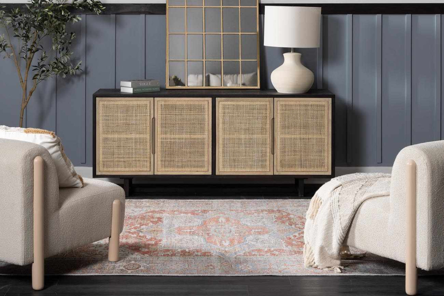 Rust Maayon Washable Rug