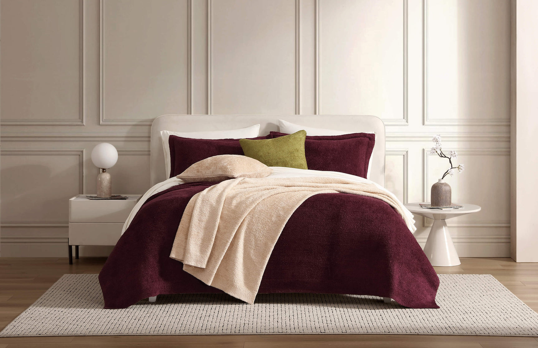 Cloud Silque Pure Throw Pillow