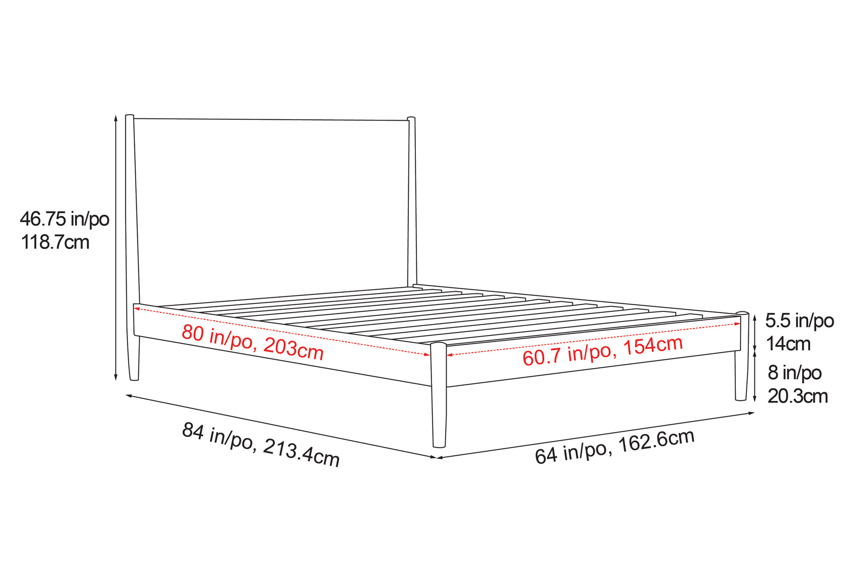 Tatum Wood Bed Frame