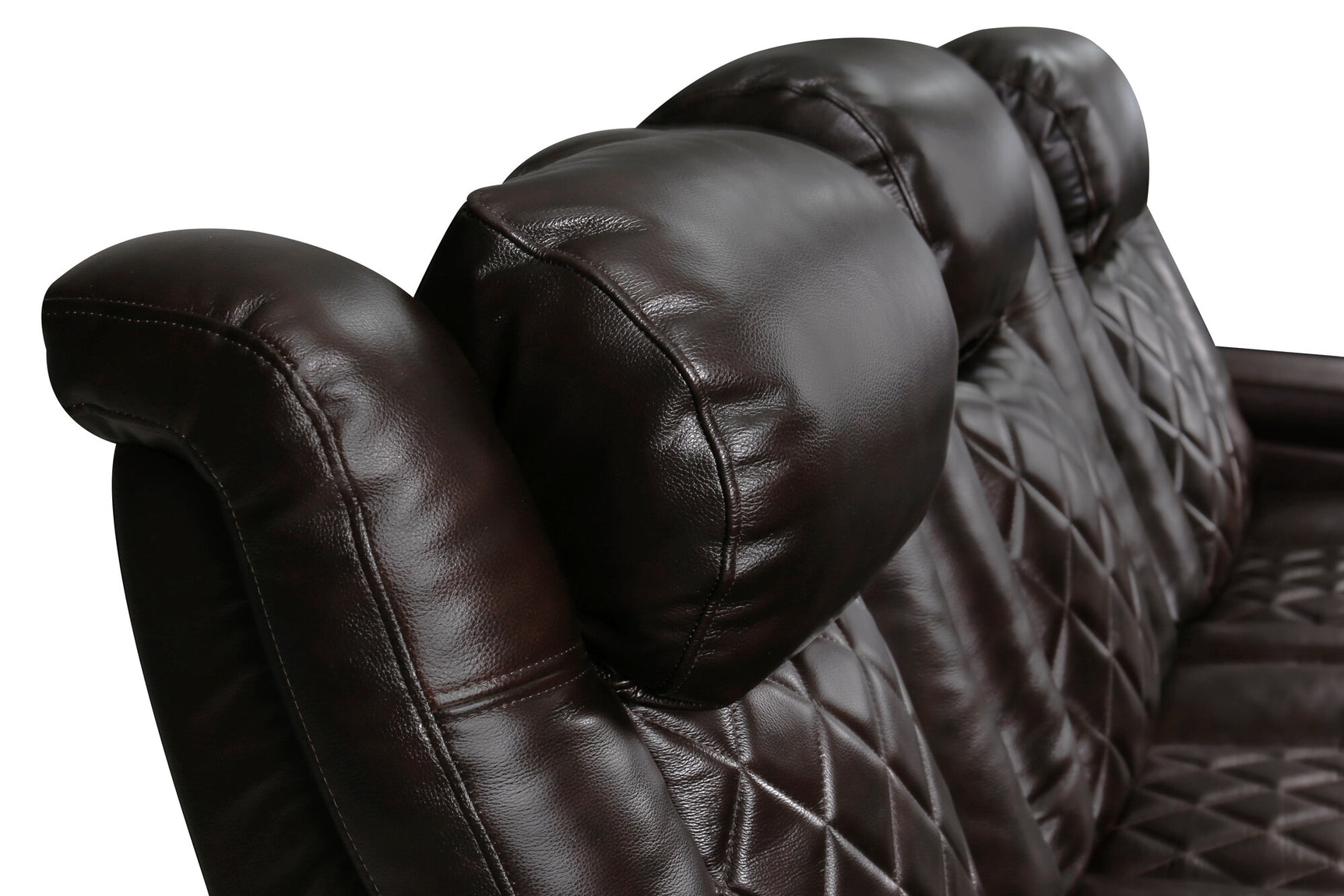 Valencia Tuscany Leather Home Theater Seating Single, Dark Chocolate