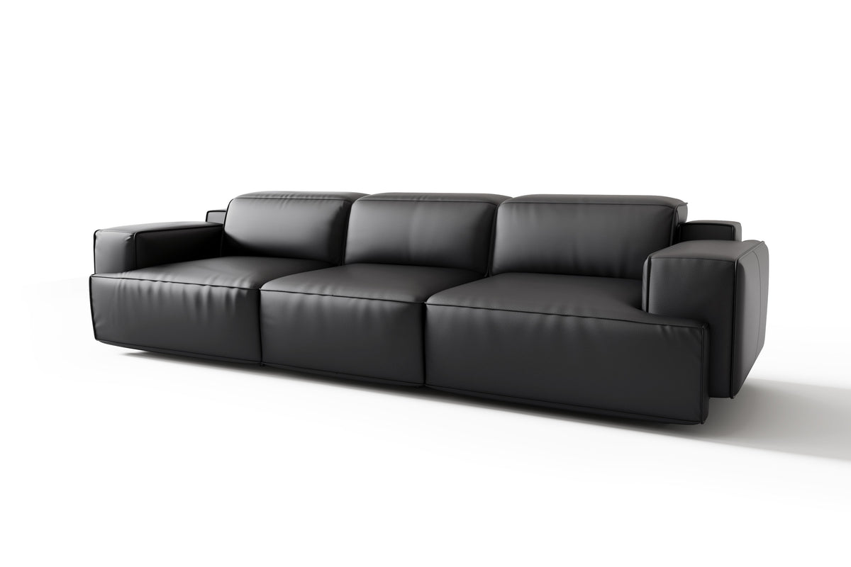 Black fabric recliner sofa sales