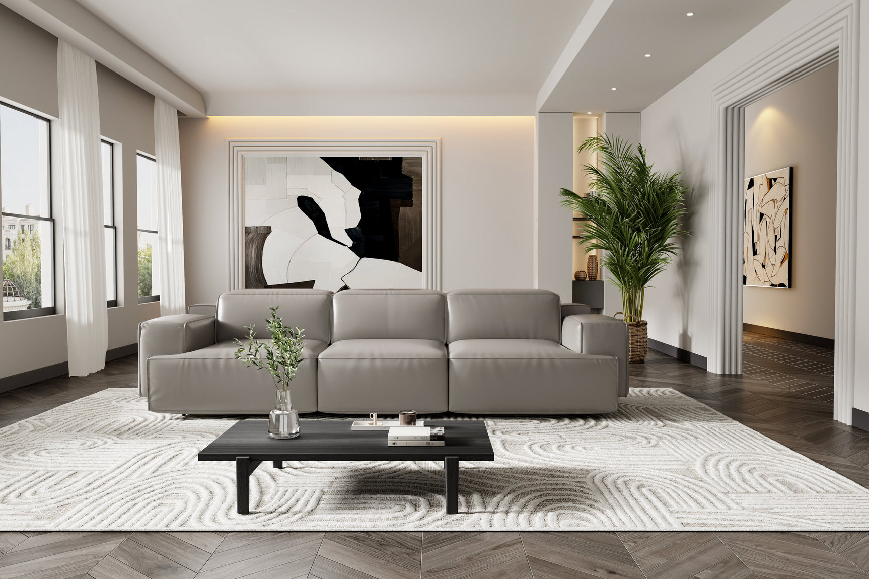 Valentina Leather Recliner Sofa