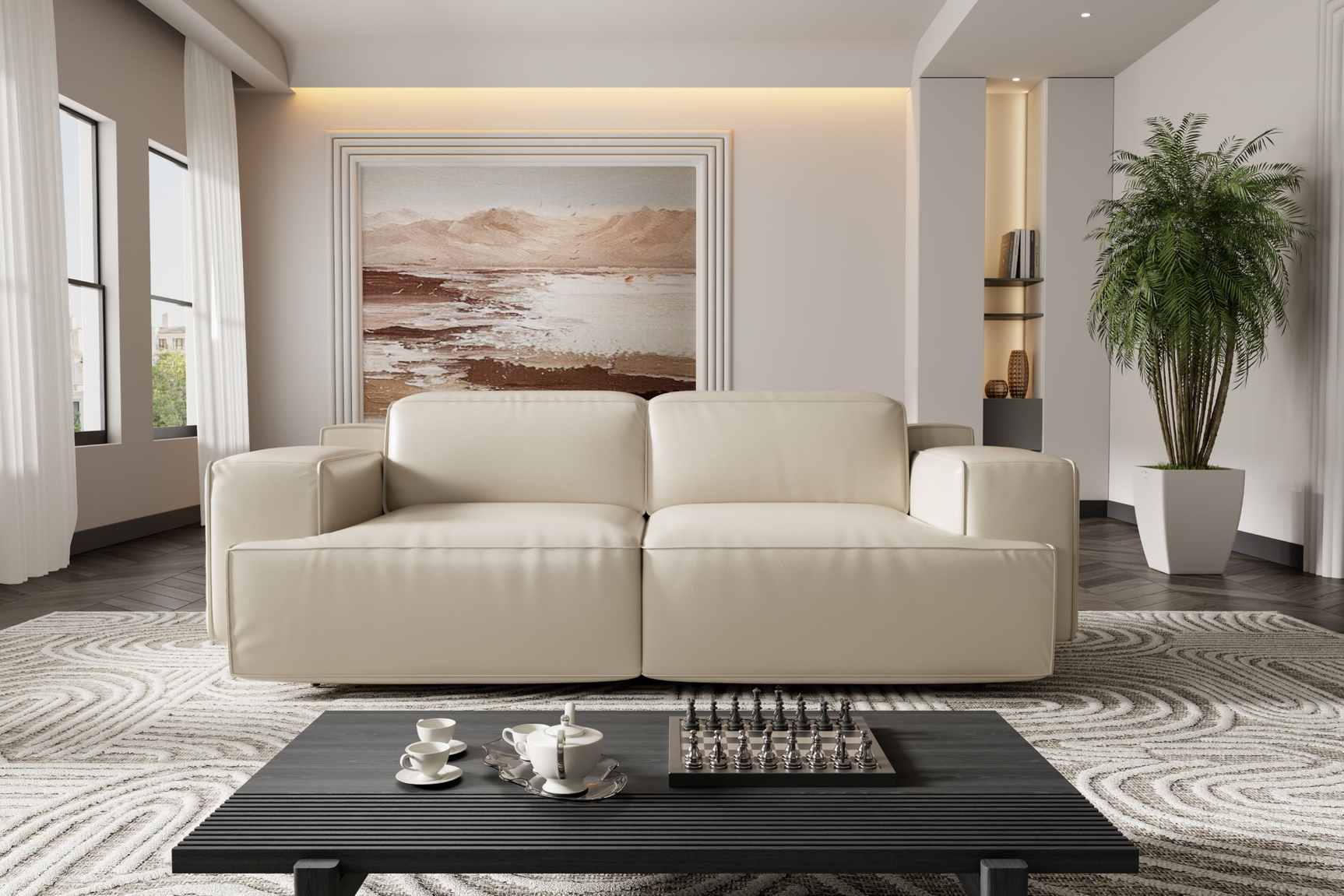 Valentina Leather Recliner Sofa