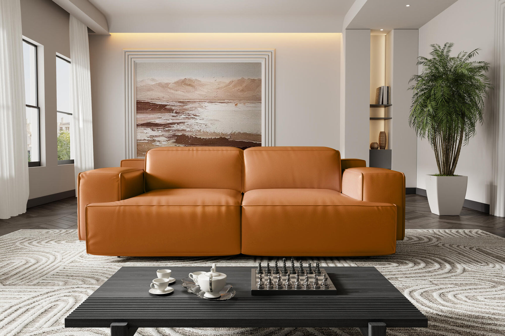 Valentina Leather Recliner Sofa