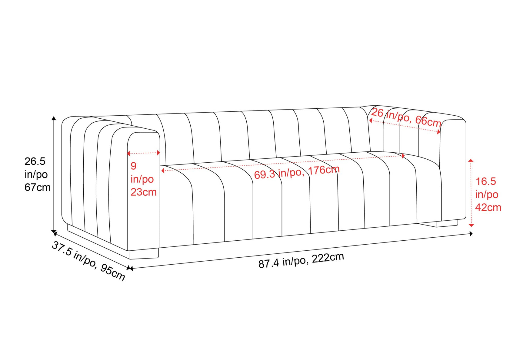 Victoria Leather Sofa