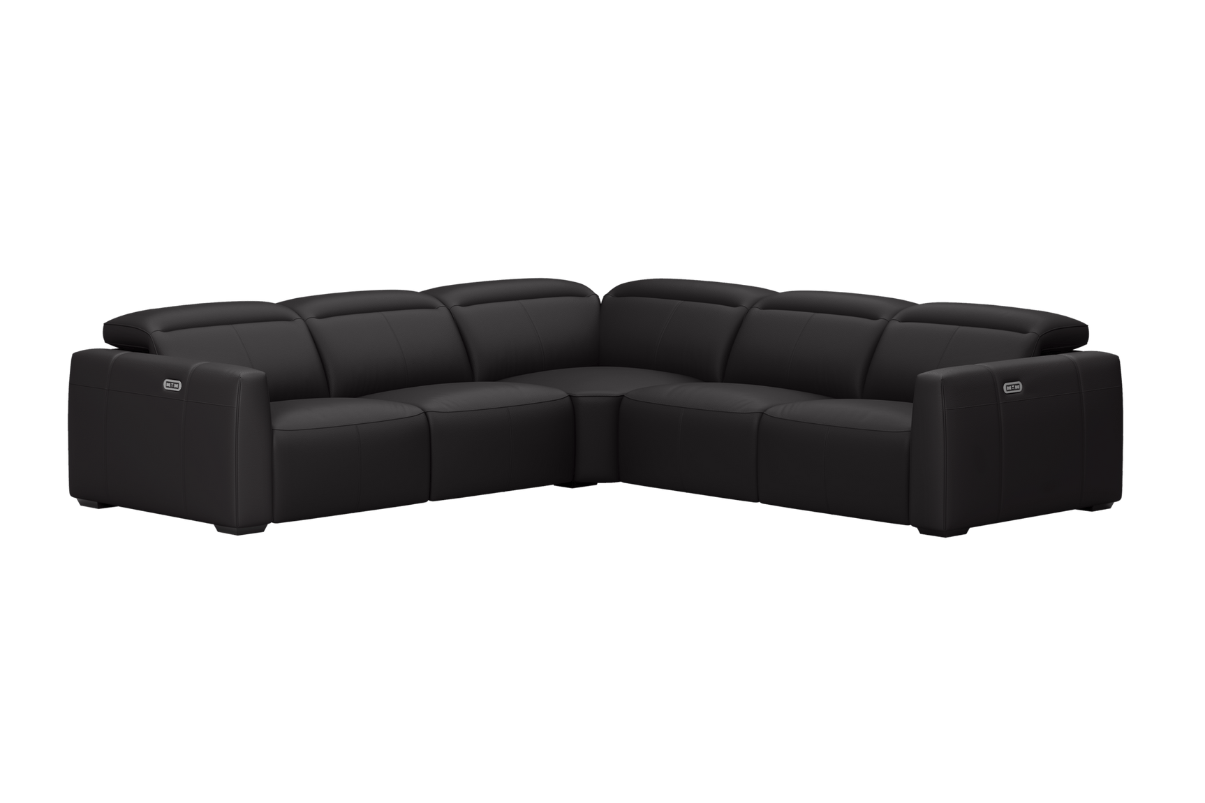 Carmen Leather Dual Recliner Corner Sectional