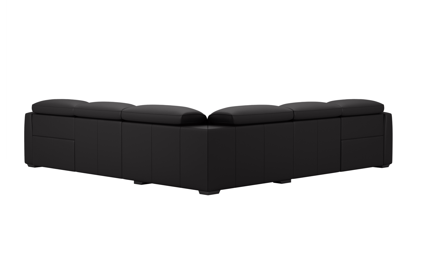 Carmen Leather Dual Recliner Corner Sectional