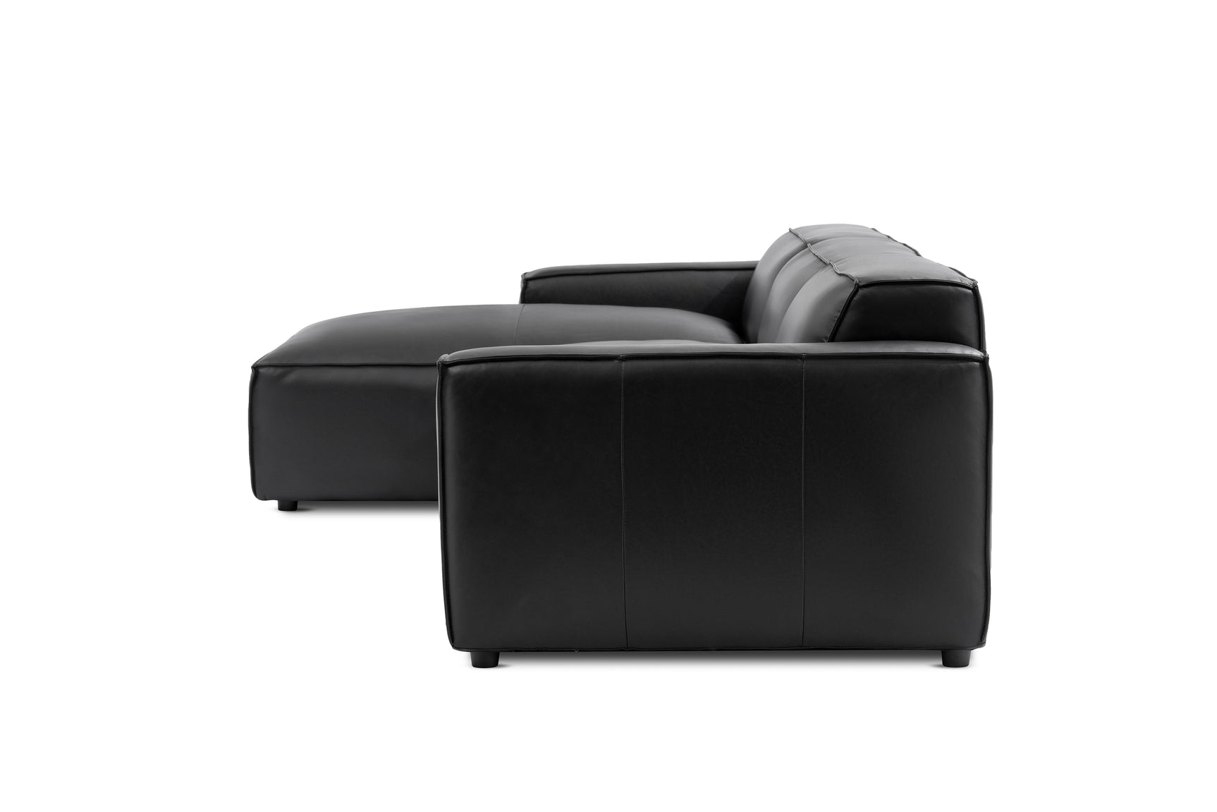 Nathan Leather Theater Lounge Modular Sofa