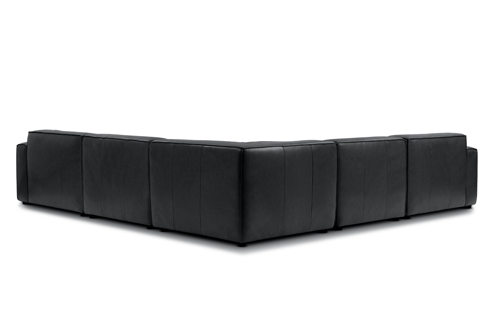Nathan Leather Theater Lounge Modular Sofa