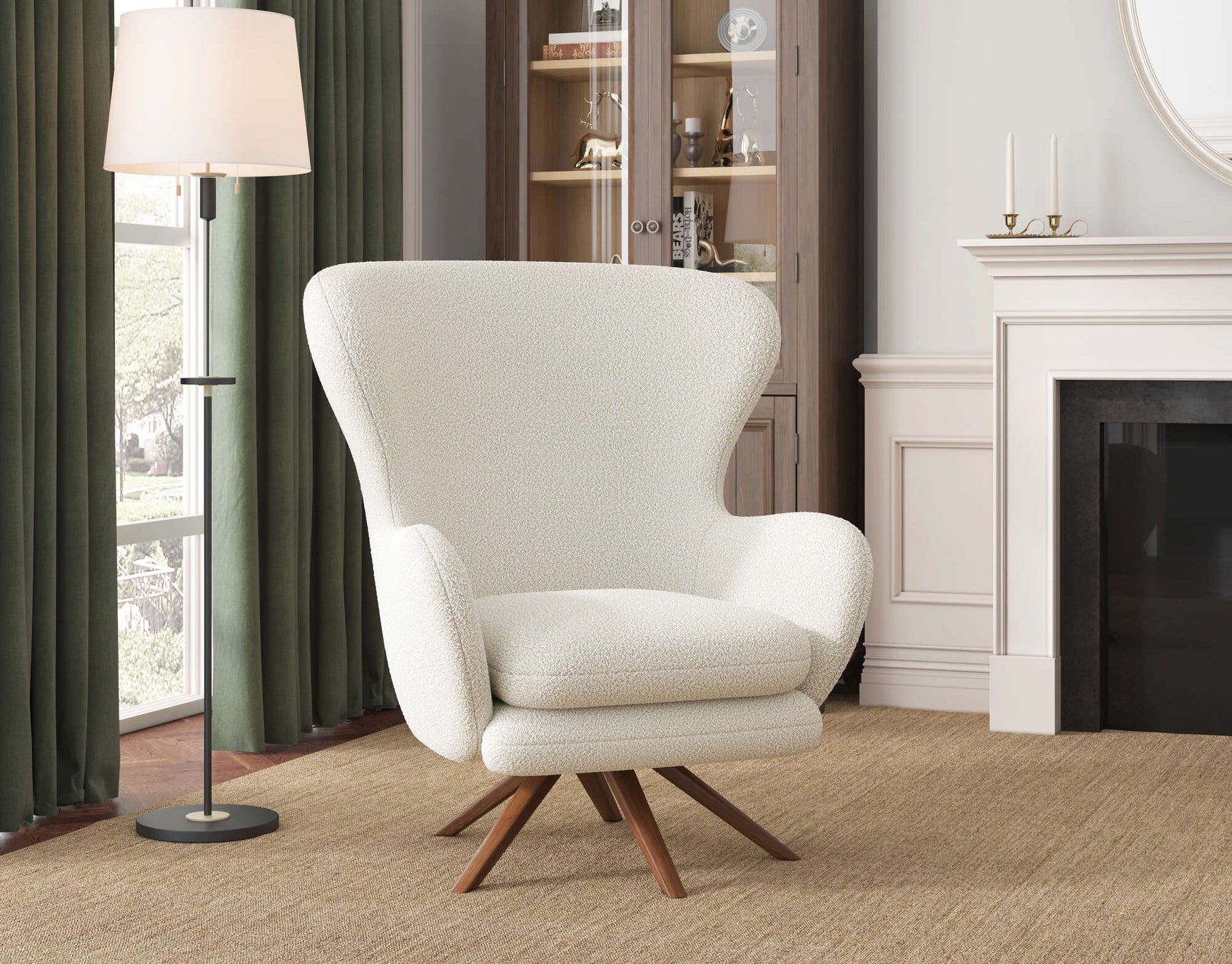 Winston Fabric Swivel Chair