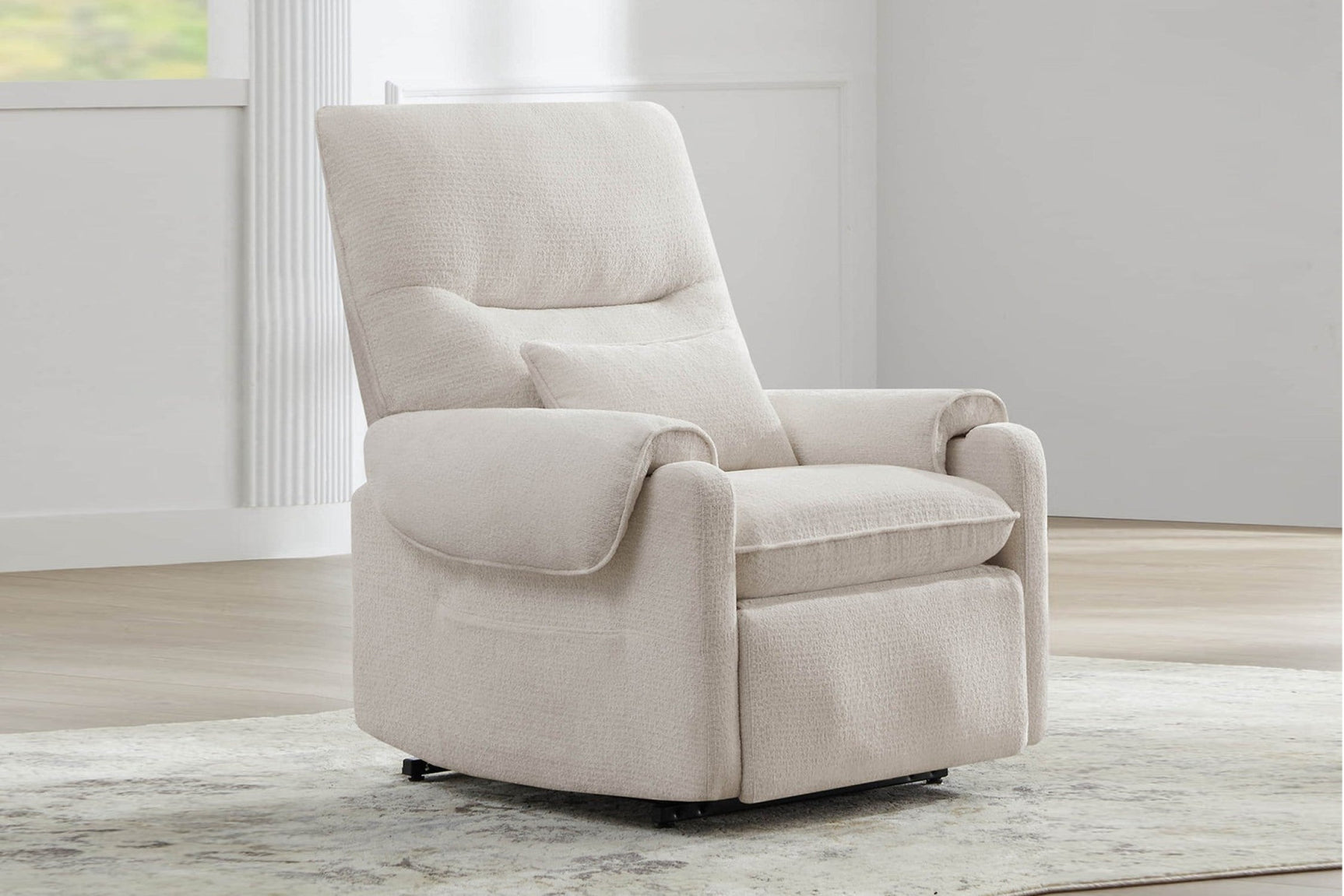 Xander Fabric Power Lift Recliner Chair with Heat & Massage