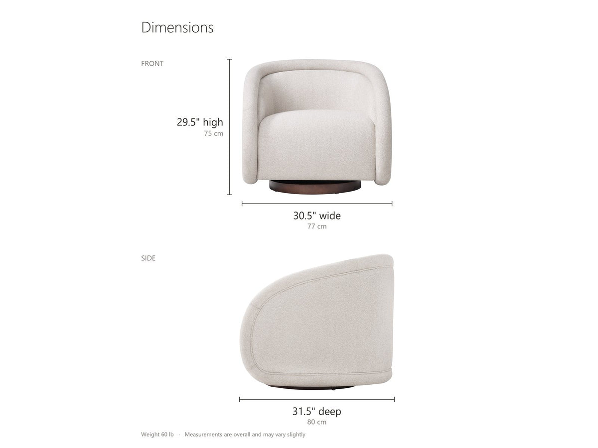 Dimension drawing: 30.5 inches wide, 31.5 inches deep, 29.5 inches high