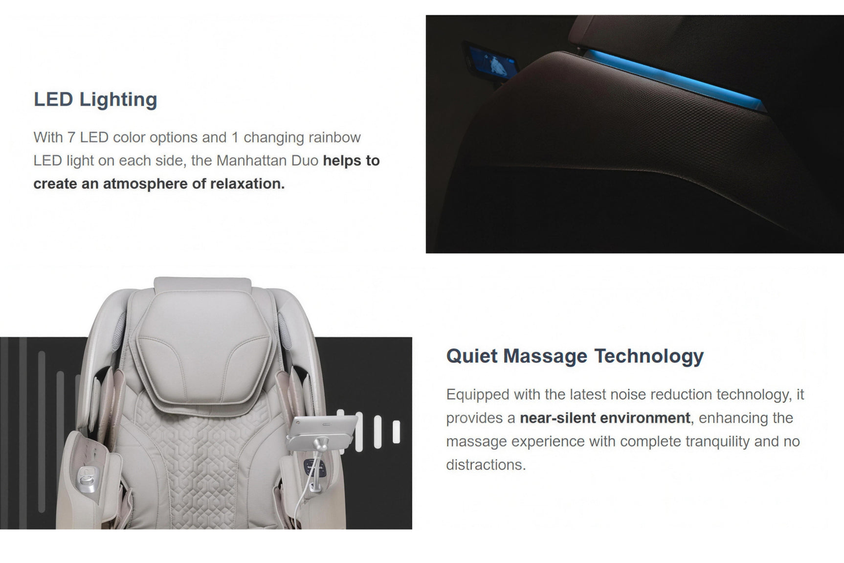 Osaki 4D + 3D Manhattan Duo Mech Massage Chairs