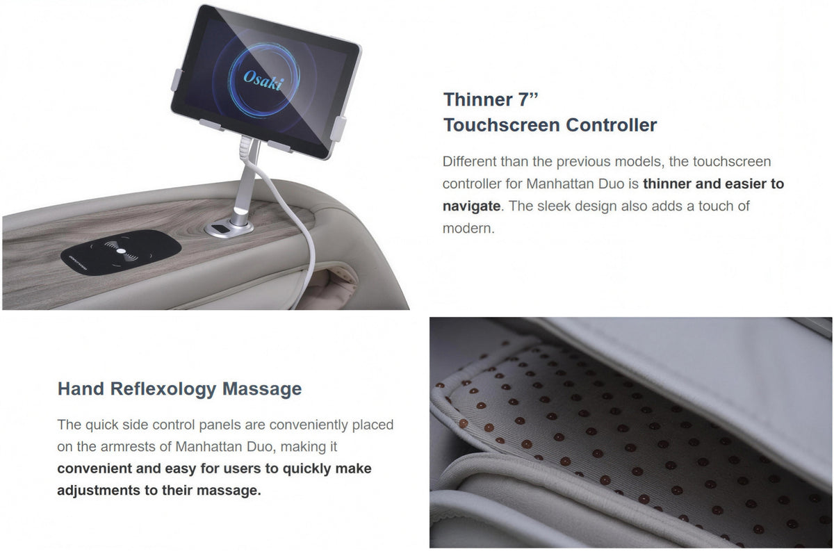Osaki 4D + 3D Manhattan Duo Mech Massage Chairs