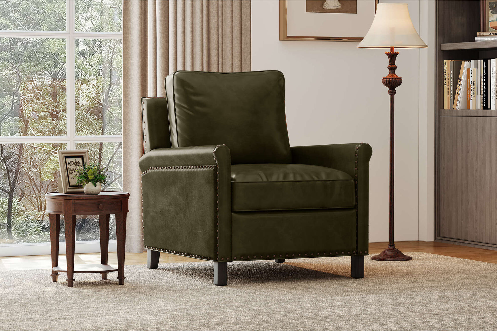 Jovany Leather Recliner Chair