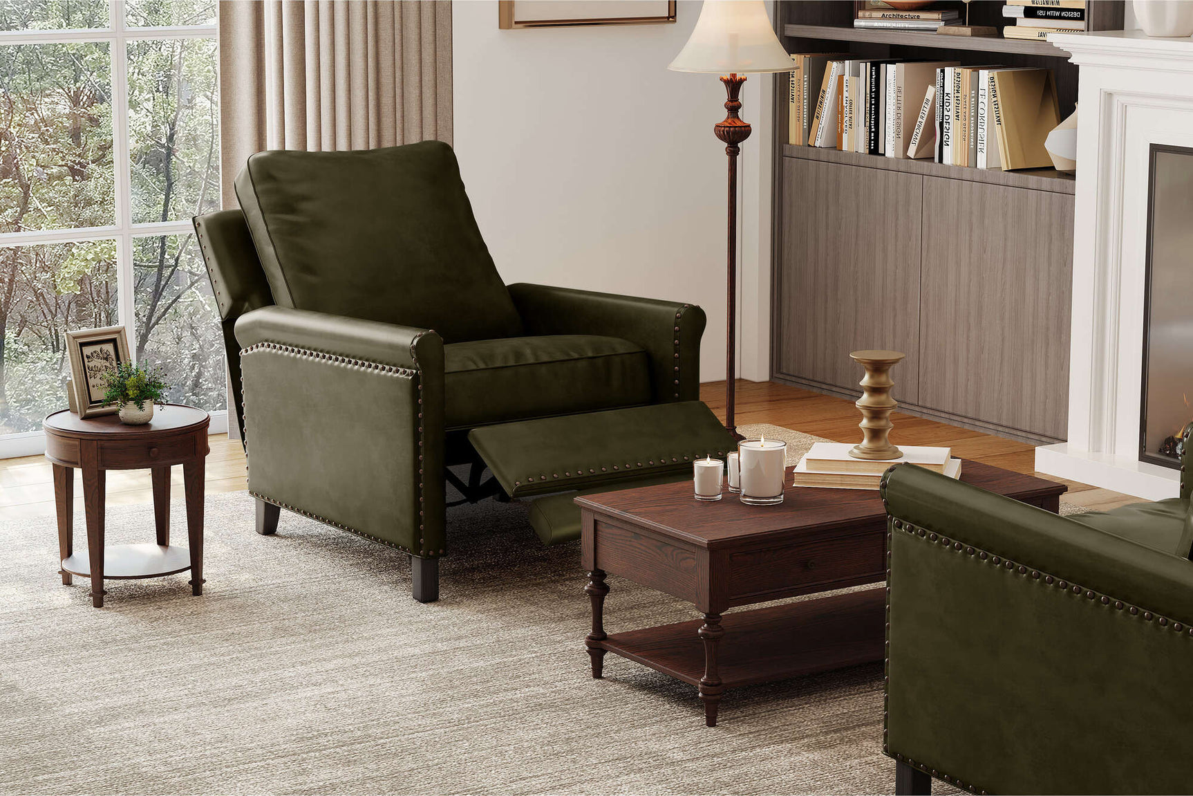 Jovany Leather Recliner Chair