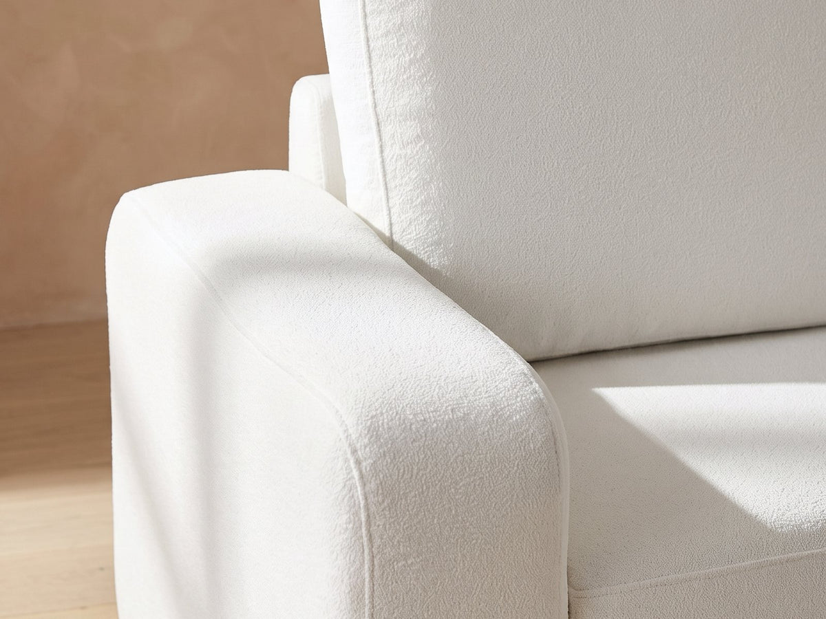 Close-up of the Lucca sofa material