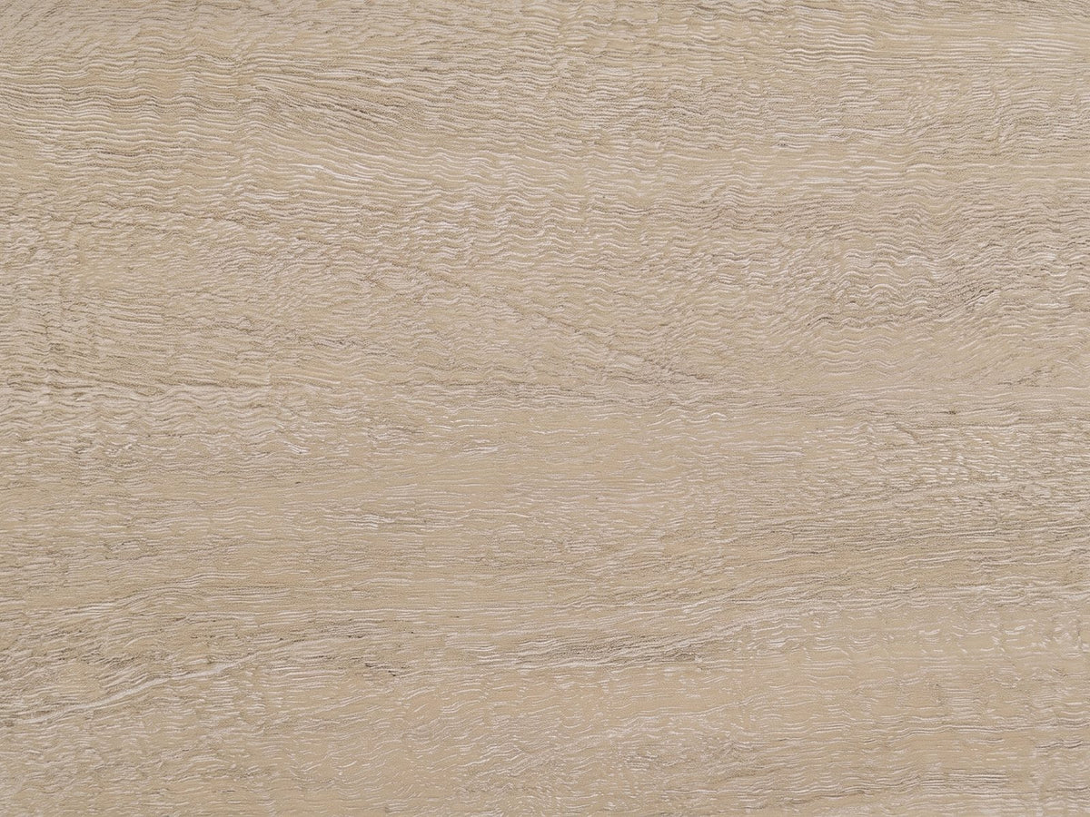 Close-up of the Portogruaro 70-Inch Weathered Mango 9-Drawer Dresser: the wire-brushed weathered mango grain