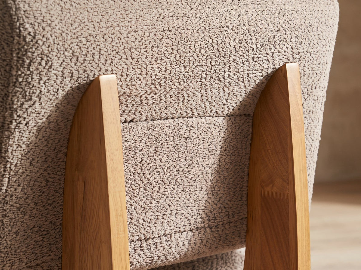 Close-up of the Siena slipper chair material