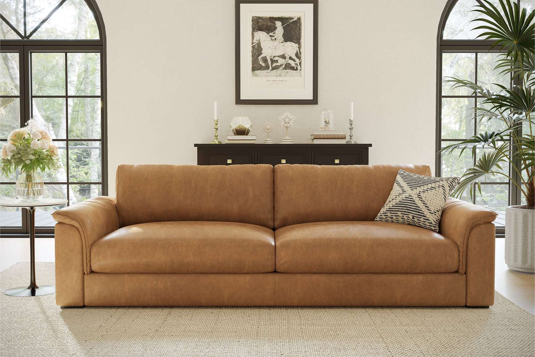 Zaira Leather Sofa