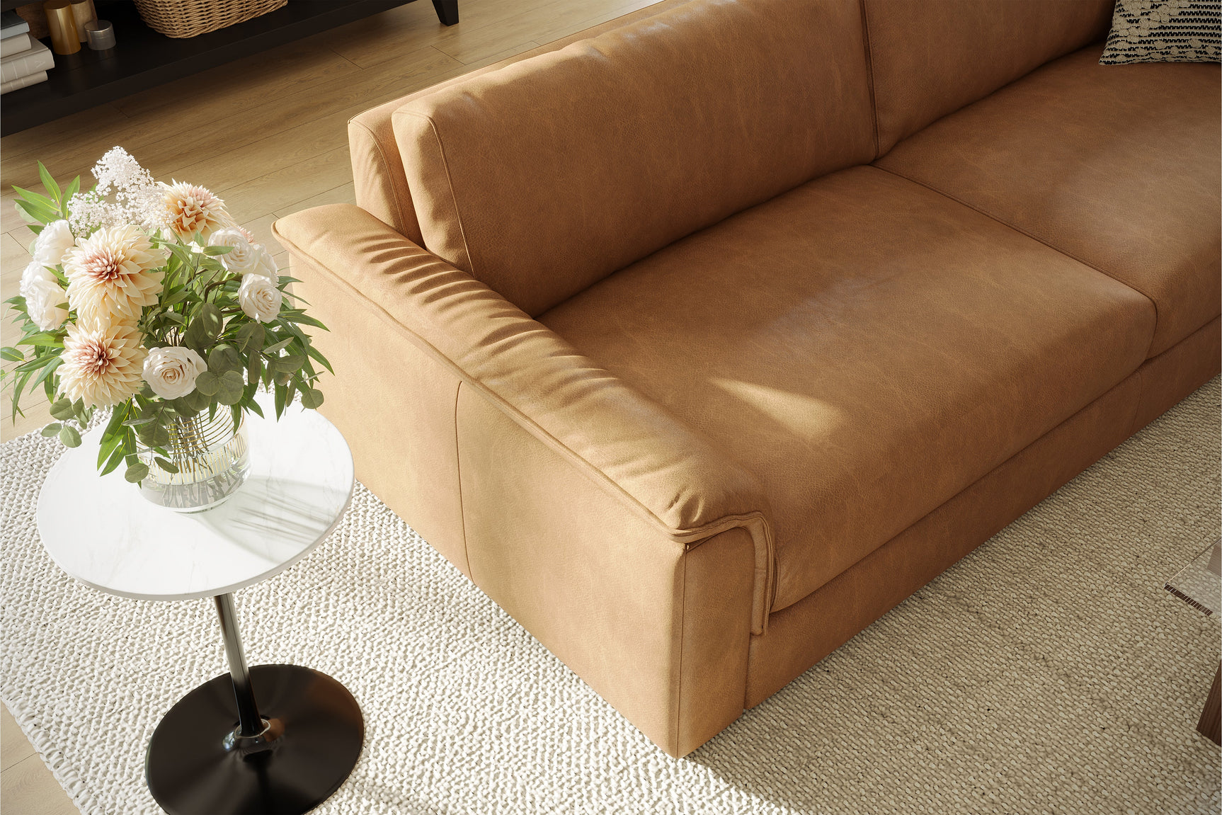 Zaira Leather Sofa