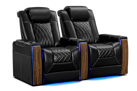 Valencia Tuscany Executive Heat & Massage Leather Home Theater Seating