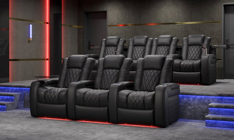 Valencia Tuscany home theater seating in a cinematic room