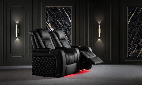 Valencia Tuscany Ultimate home theater seating in a dedicated cinema room