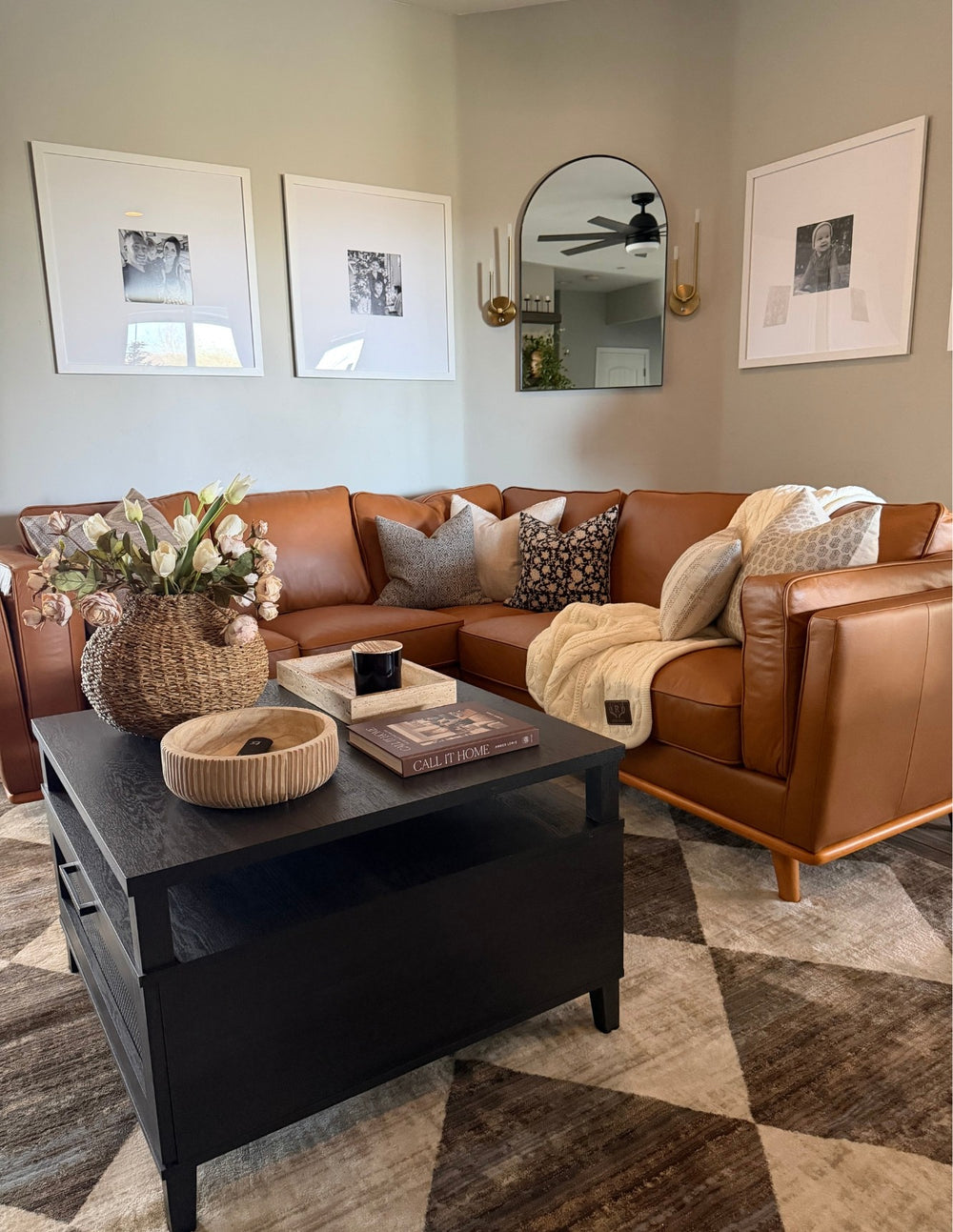 Artisan Leather Corner Sectional Sofa