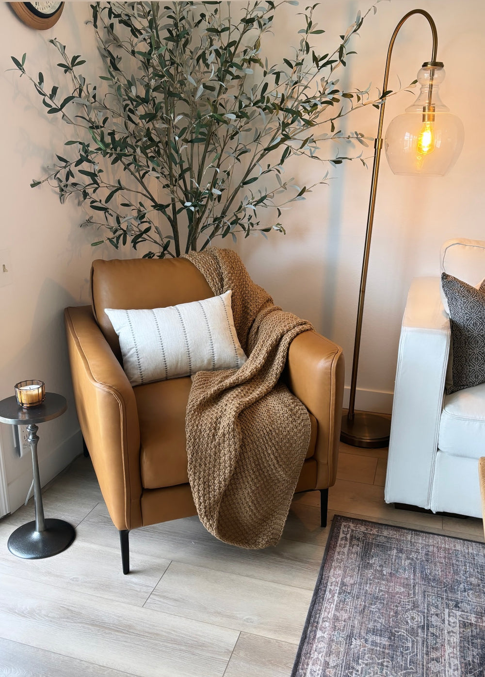 Jasper Leather Accent Chair