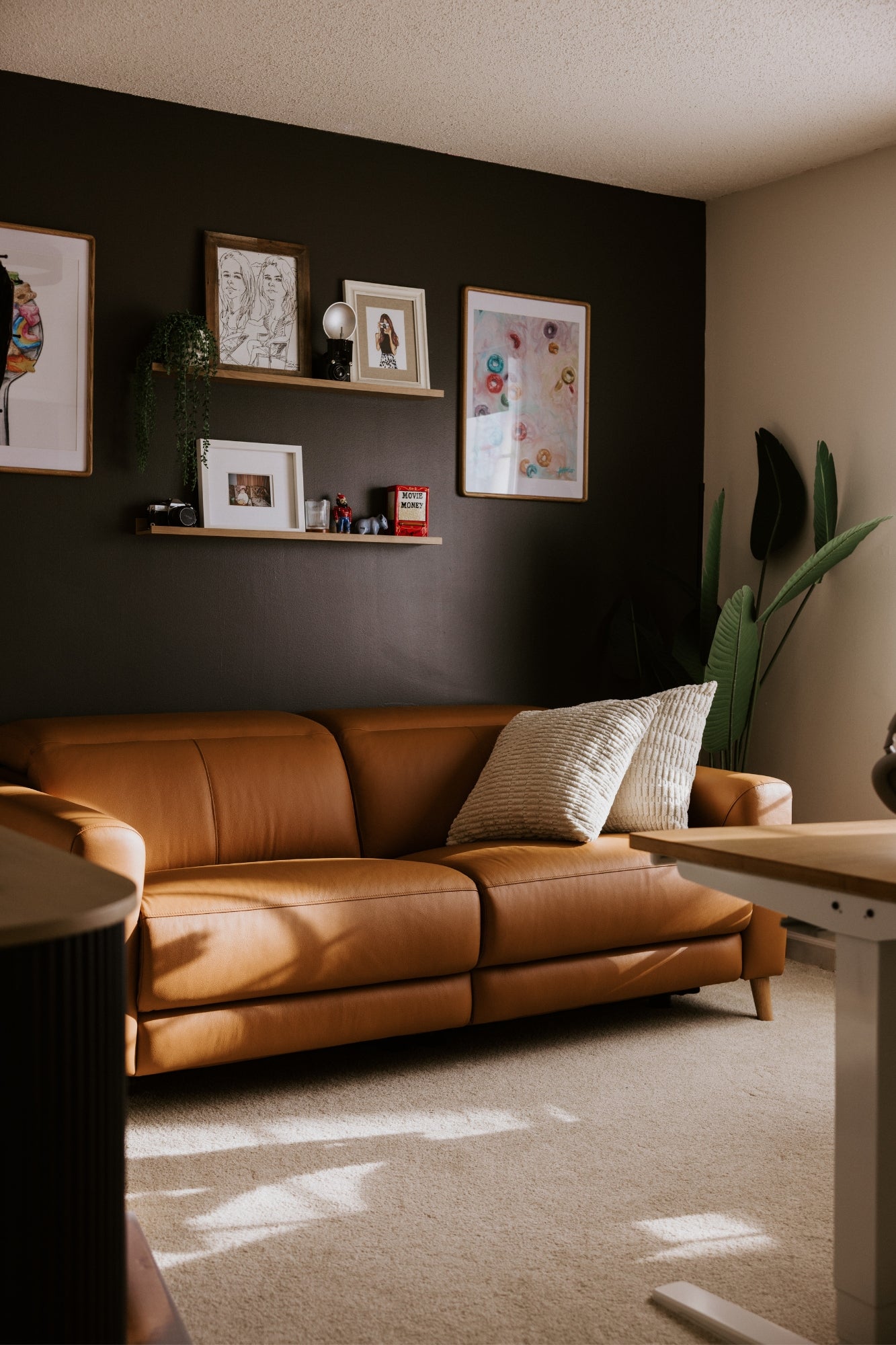 Valencia Elodie Leather Loveseat | Recliner Sofa with Console