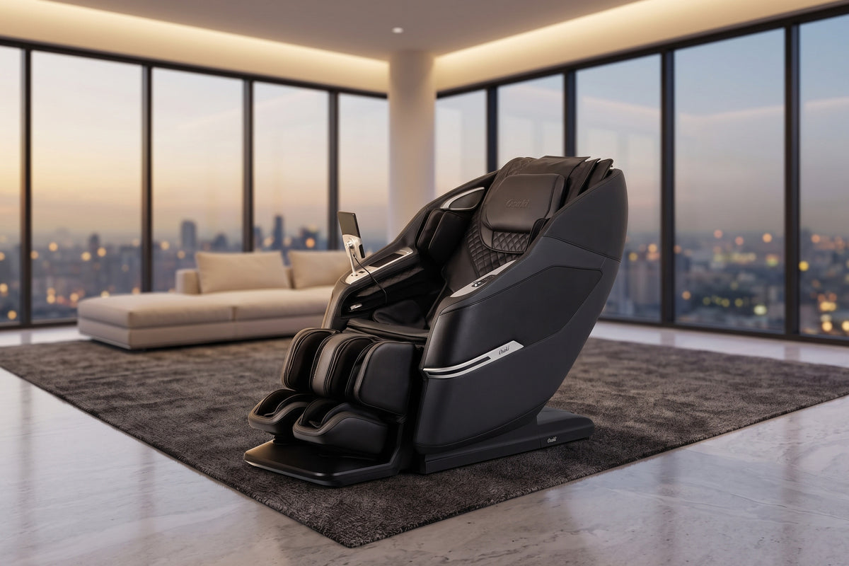 Osaki Aeris 4D Duo Massage Chair - black lifestyle ai