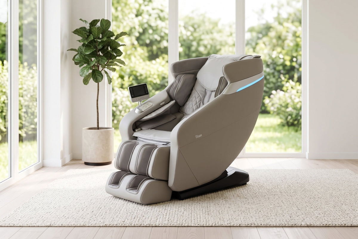 Osaki Forma 3D+2D Massage Chair - taupe lifestyle ai