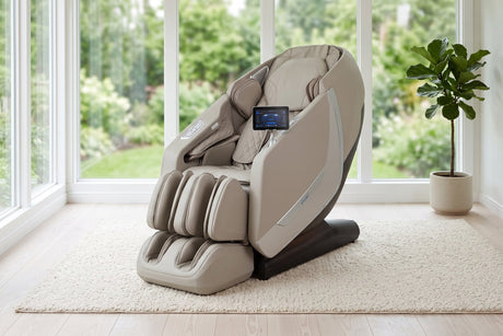 Osaki 5D+4D Kairos Duo Massage Chair - taupe lifestyle ai