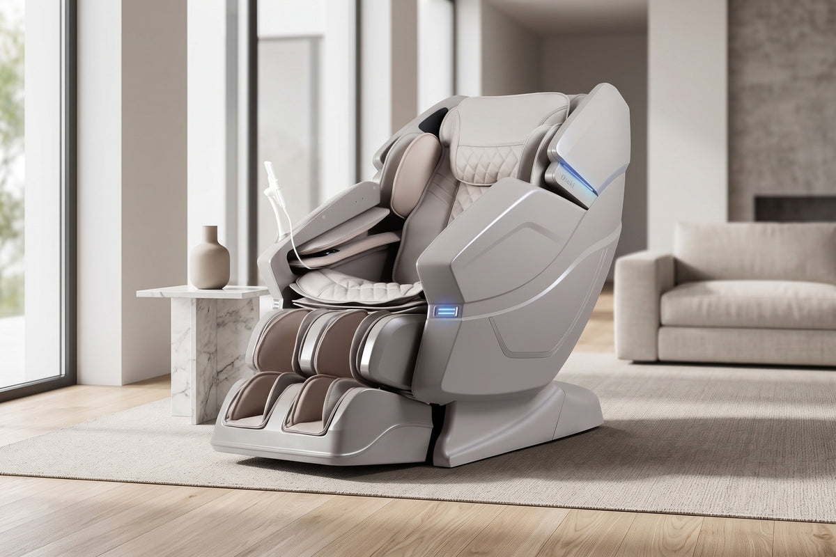 Osaki OS-3D Ai Vito Massage Chair - taupe lifestyle ai