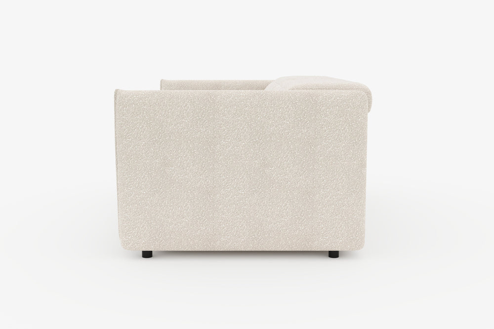 Valencia Alexandra Boucle 73"  Fabric Dual-Recliner Loveseat Sofa, Winter White