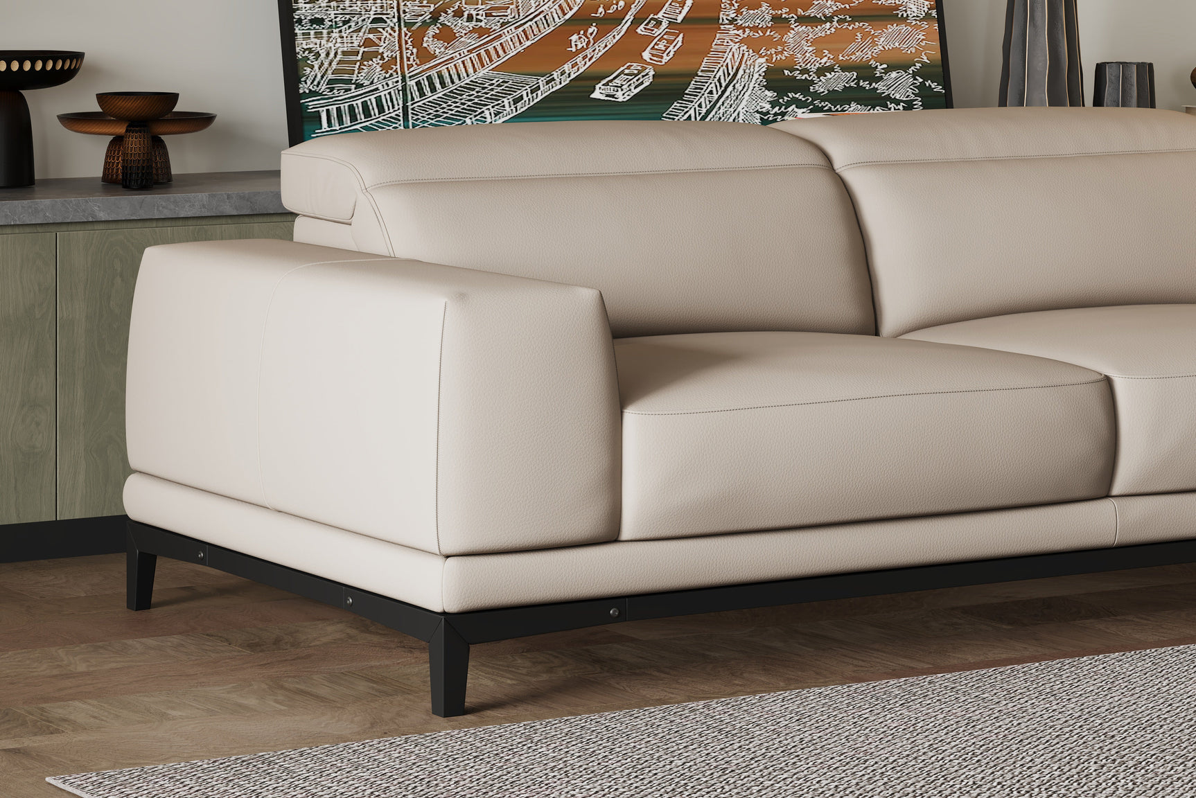 Valletta Leather Sofa