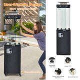 41 000 BTU Propane Patio Heater with Lockable Wheels