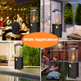 41 000 BTU Propane Patio Heater with Lockable Wheels