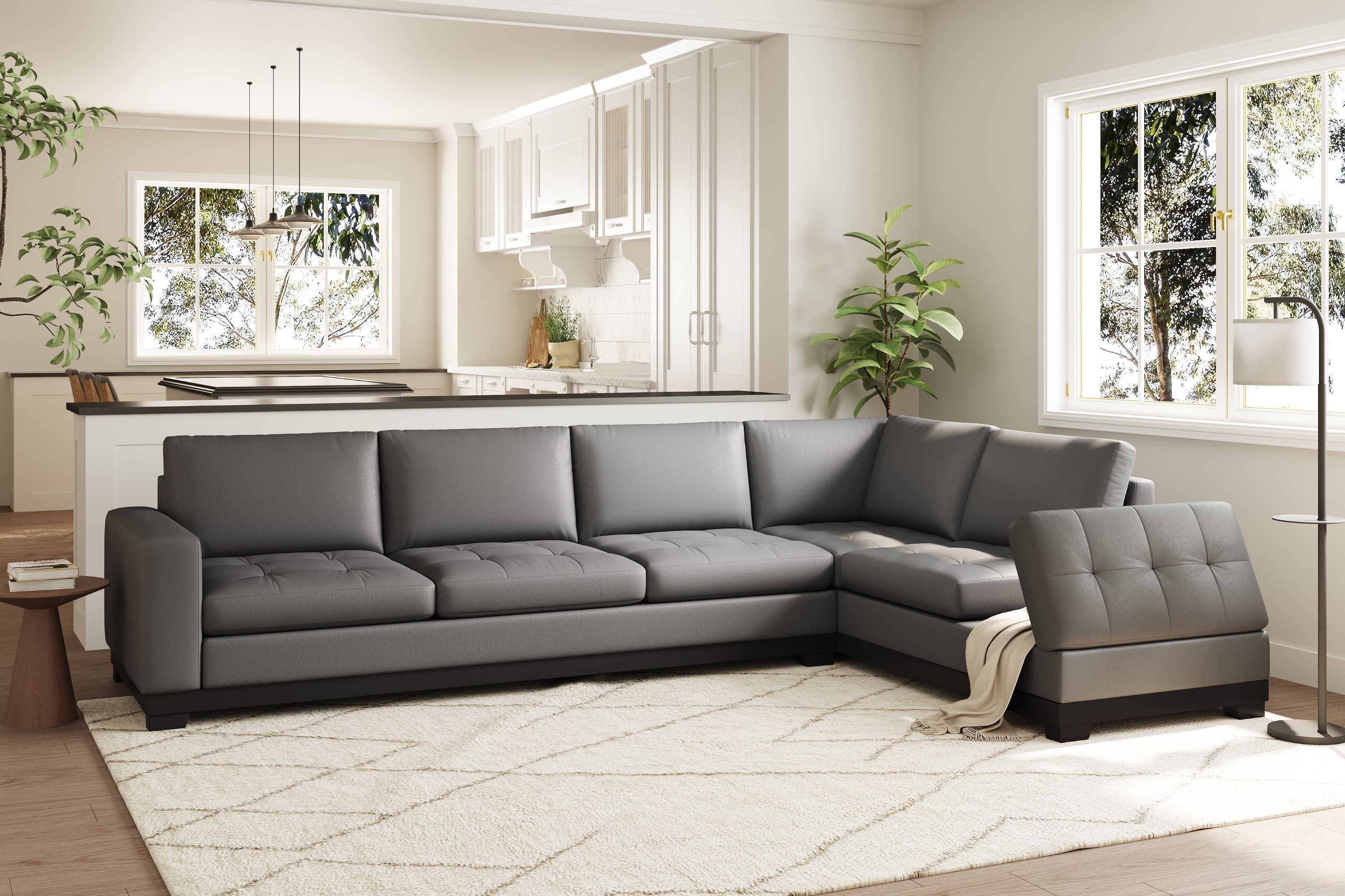Right chaise sofa sales