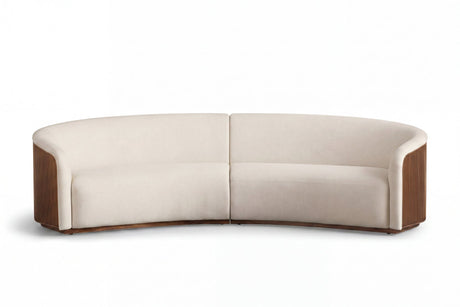 Rowan Two-Piece Curved Sectional Sofa