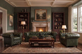 Parma Leather Chesterfield Accent Chair