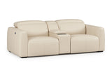 Carmen Leather Dual Recliner Sofa with Console