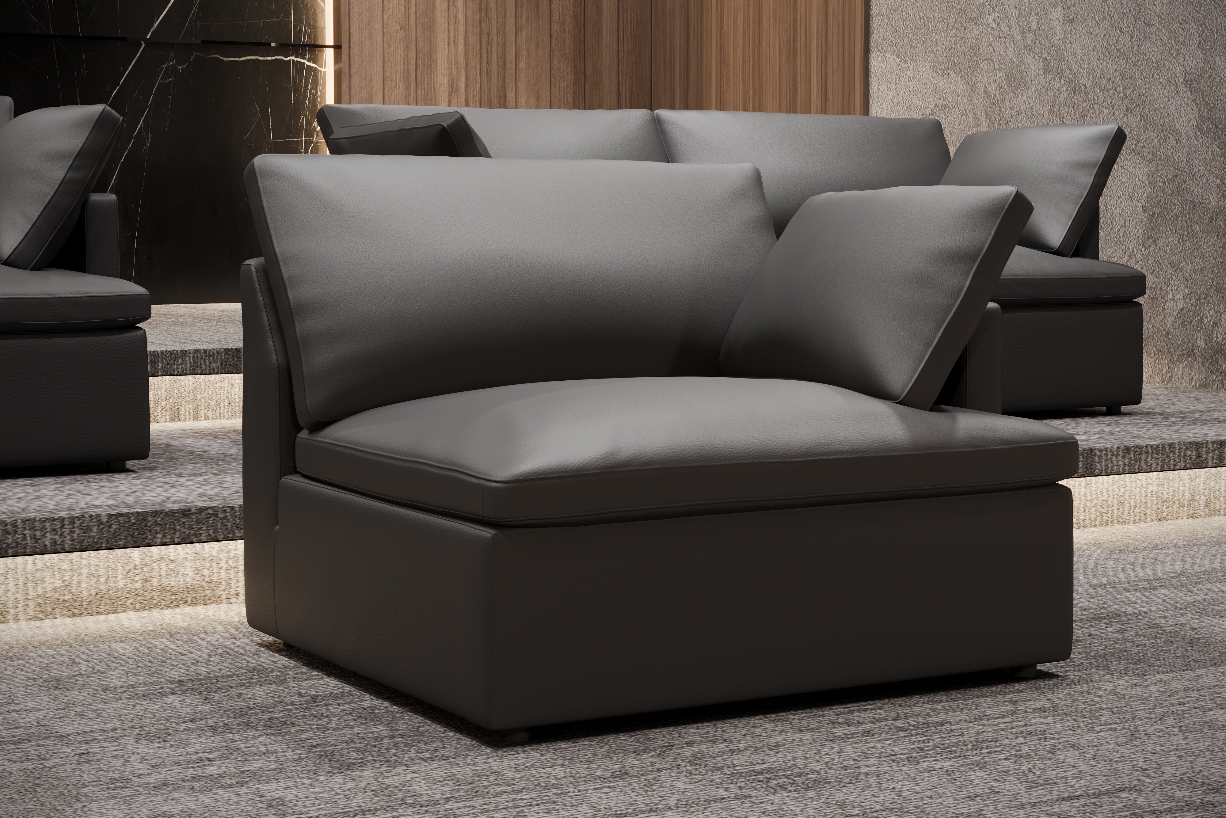 Black discount modular lounge