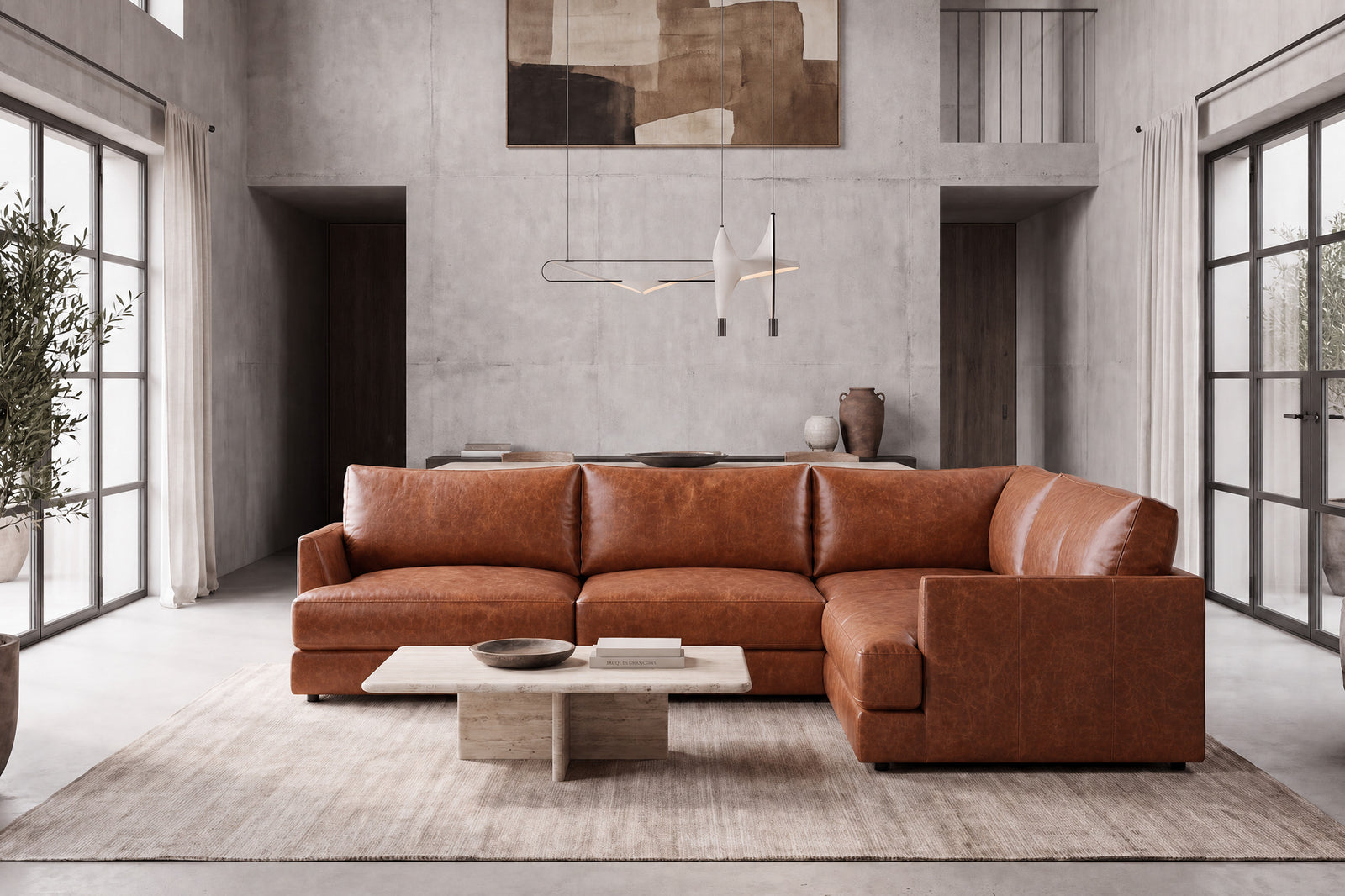 Distressed leather glowing in natural light