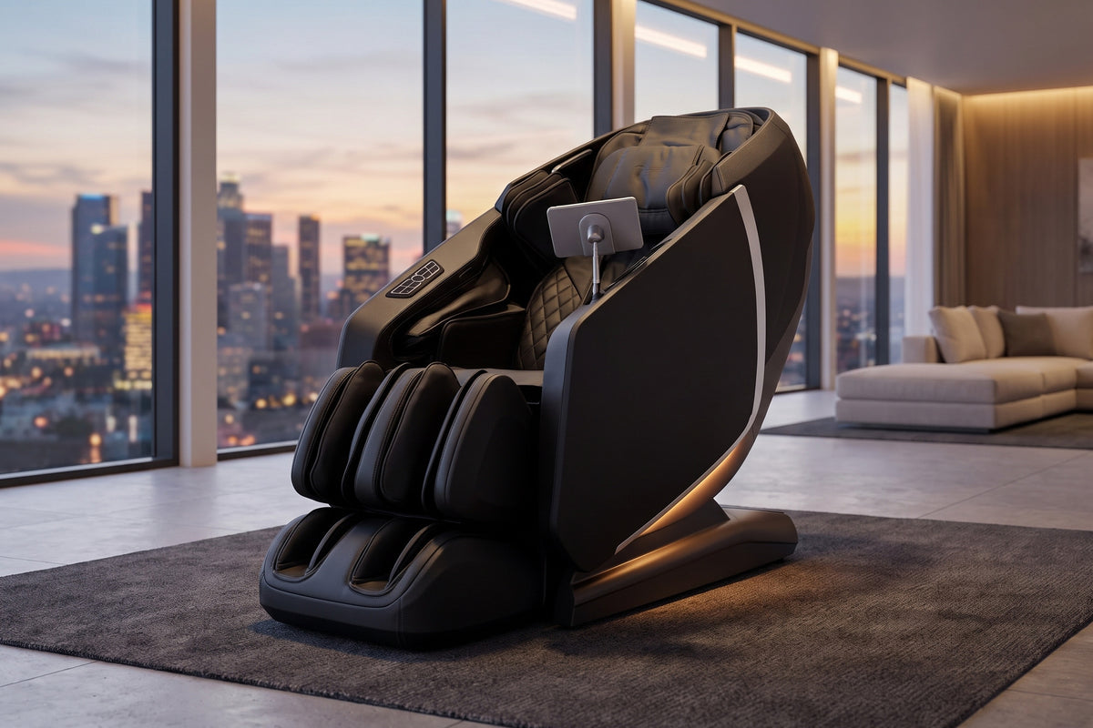Osaki OS-Highpointe 4D Massage Chair - osaki highpointe black lifestyle penthouse
