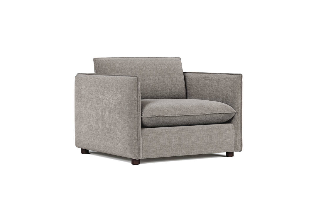 Valencia Katherine Performance Fabric Accent Chair, Charcoal Grey