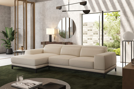 Valletta Leather Sectional Sofa