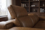 Valentina Distressed Leather Recliner Sectional Sofa